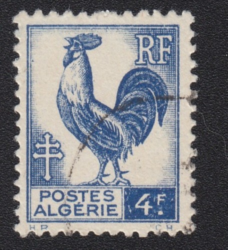 Timbre 1944 algérie coq - timbre,