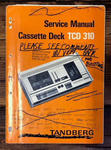Tandberg tcd 310 cassette - tcd-310,