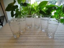 6 verres gobelets cristal de