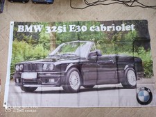 Drapeau Flag Bannière BMW 325i E30 cabriolet, neuf