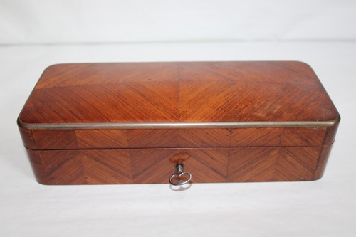 Ancien coffret bombé bois - coffret, en