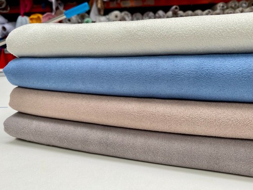 Tissu polyester faux daim
