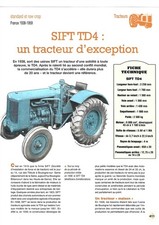 TRACTEUR SIFT TD 4 Un tracteur