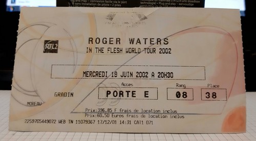 Ticket billet used - billet,