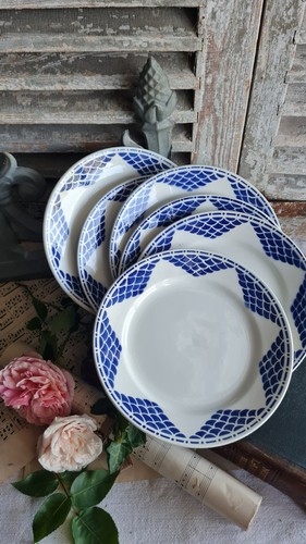 Anciennes assiettes plates - 6,