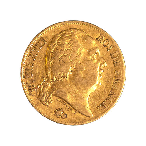 Louis xviii francs 1819 - xviii-20,