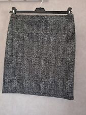 Jupe courte droite noire chinée - Taille M