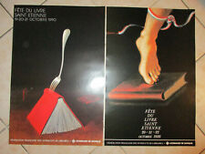 2 Affiches Fête du livre Saint-Etienne Par KANDL