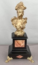 Buste femme métal doré - buste, en
