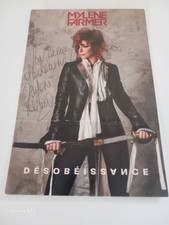 Mylene Farmer Carte Promo Dédicacée Désobéissance