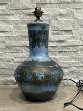 Rare Lampe Jacques Blin Bleu