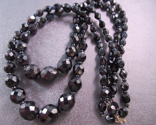 Bohemian glass jet color - bohemian,
