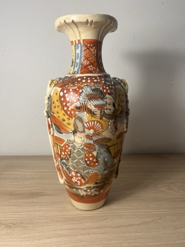 Vase satsuma japonais ancien - vase,
