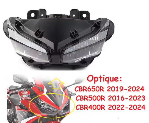 Optique phare cbr650r cbr500r - optique,