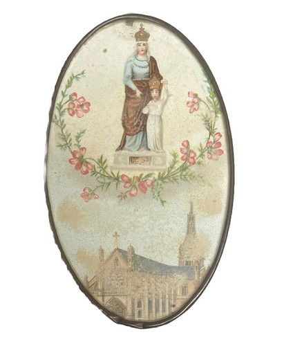 Cadre médaillon ovale vintage - ovale,