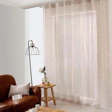 Rideau Voilage XXL Effet Lin