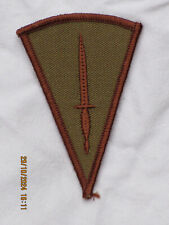 Insigne Des Commandos Royaux, Écusson En Tissu, Patch Dague Brun/Khaki, 55x80mm