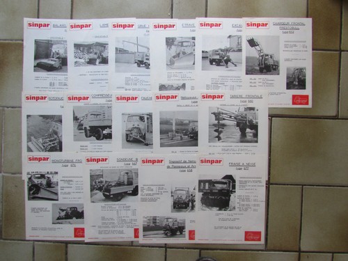Lot prospectus camion - de, 15