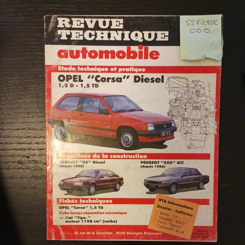 Revue technique opel corsa - revue,