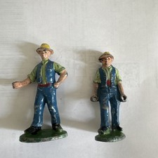 Lot 2 Figurines Plomb Quiralu - Fermiers - La Ferme