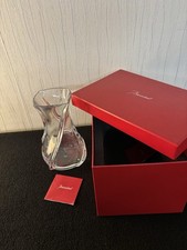 Vase modèle Serpentin en coffret en cristal de Baccarat h : 20.5 cm