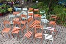 Lot 26  chaises  Anciennes en Métal  - ART PROG - 60/70's   Vintage