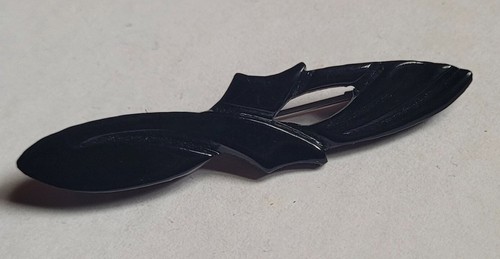 Ancien bijou broche - bijou, jais