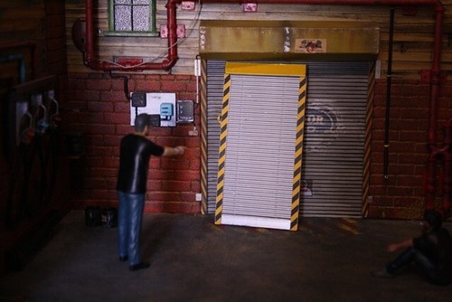élément diorama atelier - ,