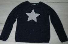 14 ans fille : Pull bleu marine tout doux avec étoile OKAIDI