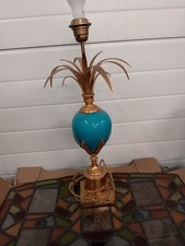  lampes ananas laiton doré et