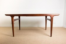 Grande Table de repas Danoise extensible en Teck 1960 par Johannes Andersen 1960