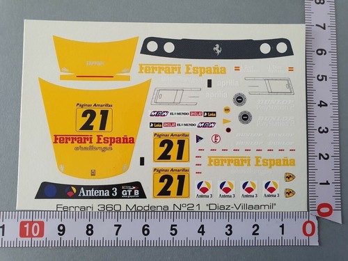 Decals ferrari 360 - decals, modena