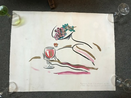 1990 lithographie sur velin - lithographie,