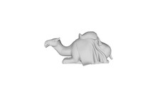 Figurine D'Animal Chameau 02--Selle Couchée Arabe Pour Dioramas De Trains