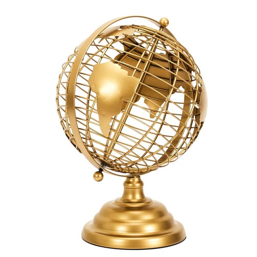 Globe terrestre métal - terrestre, en