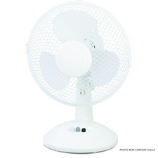 Ventilateur de table 23cm – Blanc – 24.99€  PROMO  15.99€
