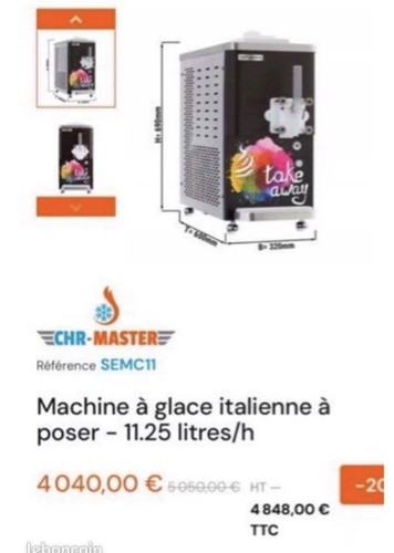 Machine glace italienne - machine, à