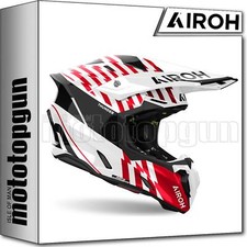 AIROH CASQUE CROSS MOTO TW3T55 TWIST 3 THUNDER ROUGE GLOSS SZ. M