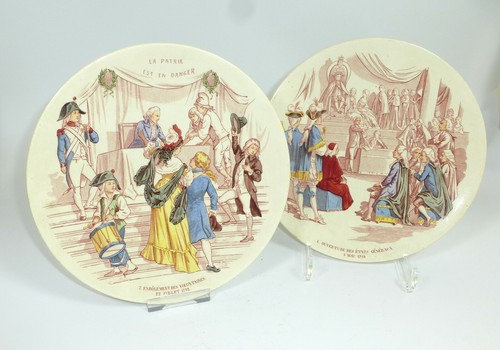 Deux assiette utzschneider - utzschneider, &