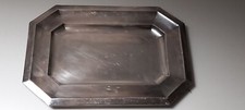 Plat ancien en métal argenté