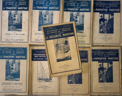 Lot volumes marine marchande - marine,