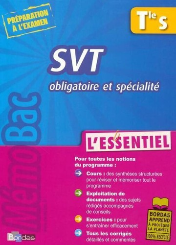 Svt terminale obligatoire - svt,