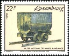 Timbre Minéraux (Musée des Mines - Wagonnet) Luxembourg 1275 ** - 84352FV