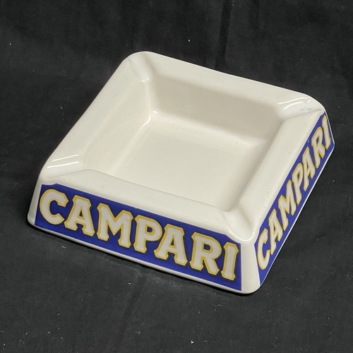 Campari italy ceramic - campari, ashtray