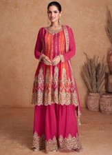 Indien Robe Salwar Kameez Costume Neuf Soirée Pakistanais Mariage Prêt Fabriqué