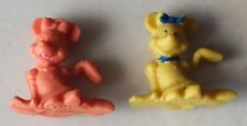 2 anciennes figurines Glups, GLUP'S ESSO, Mickey Minnie 