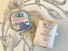 Ancienne boite à Poudre à l'eau Gorlier Paris + savon - Parfum collection