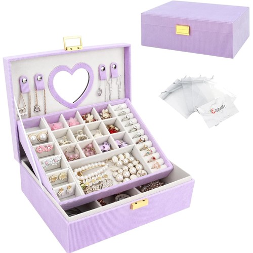 Boîte bijoux velours - à,