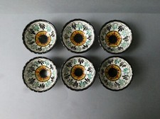 6 coupelles en faience Saint Jean de Bretagne, vintage