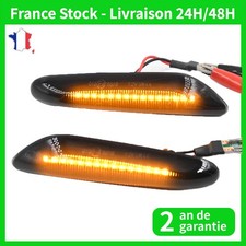 CLIGNOTANT DYNAMIQUE Aile Latéral LED Pour BMW E90 E91 E92 E60 E87 E46 NOIR B